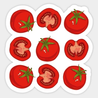 Ripe Red Tomatoes Sticker